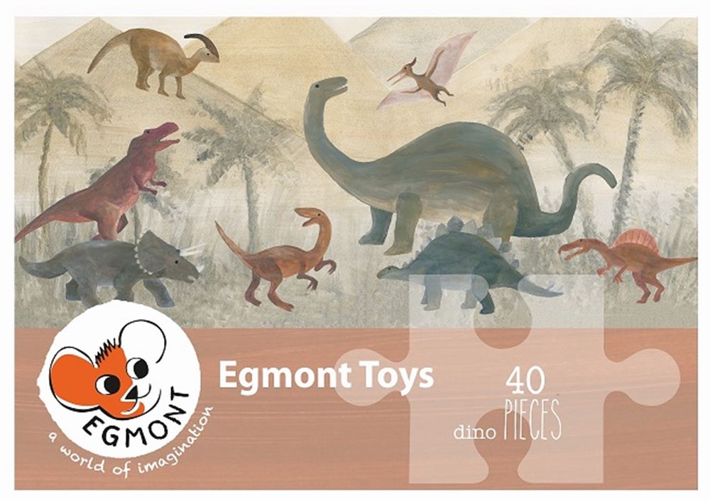 Egmont puzzel dinosaurus 40 st. fsc kart