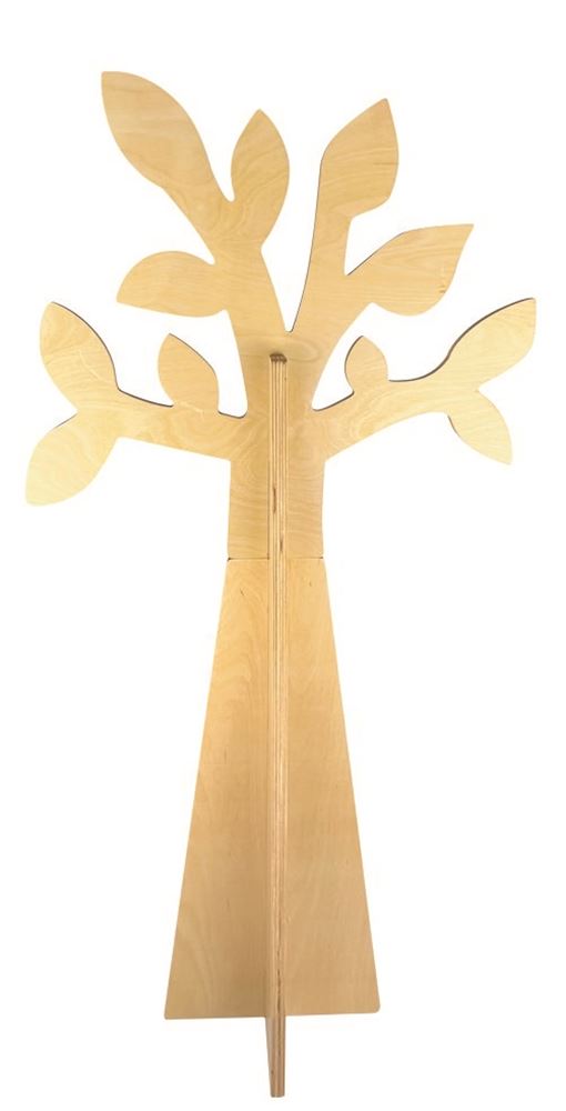 Egmont houten kapstok blad. 100x47x25 cm