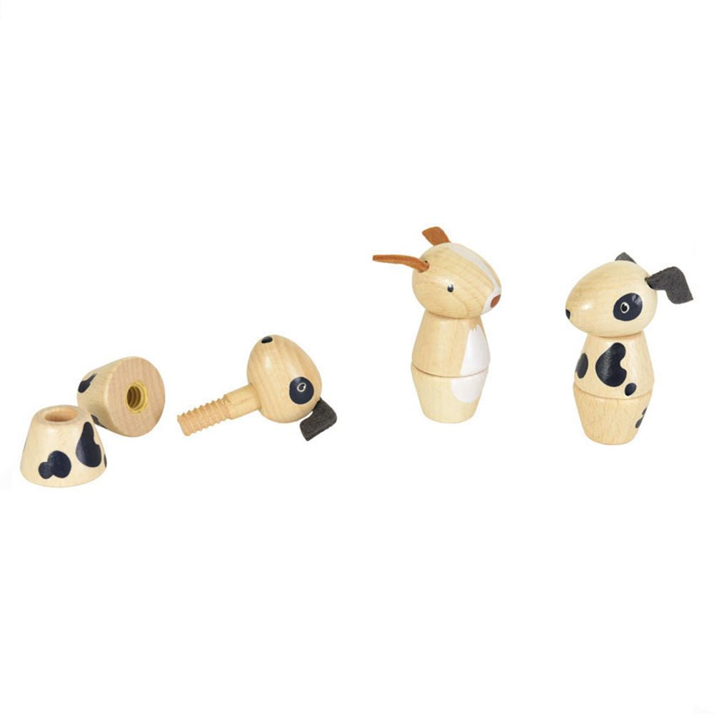 Houten bouwpakket hond, 2 ass 8 st 2+