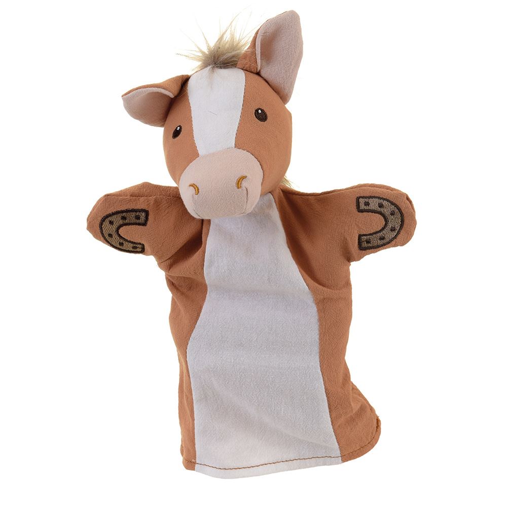 Egmont handpop paard. 29 cm. 0+