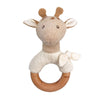 Egmont knuffel rammelaar girafe leonie.