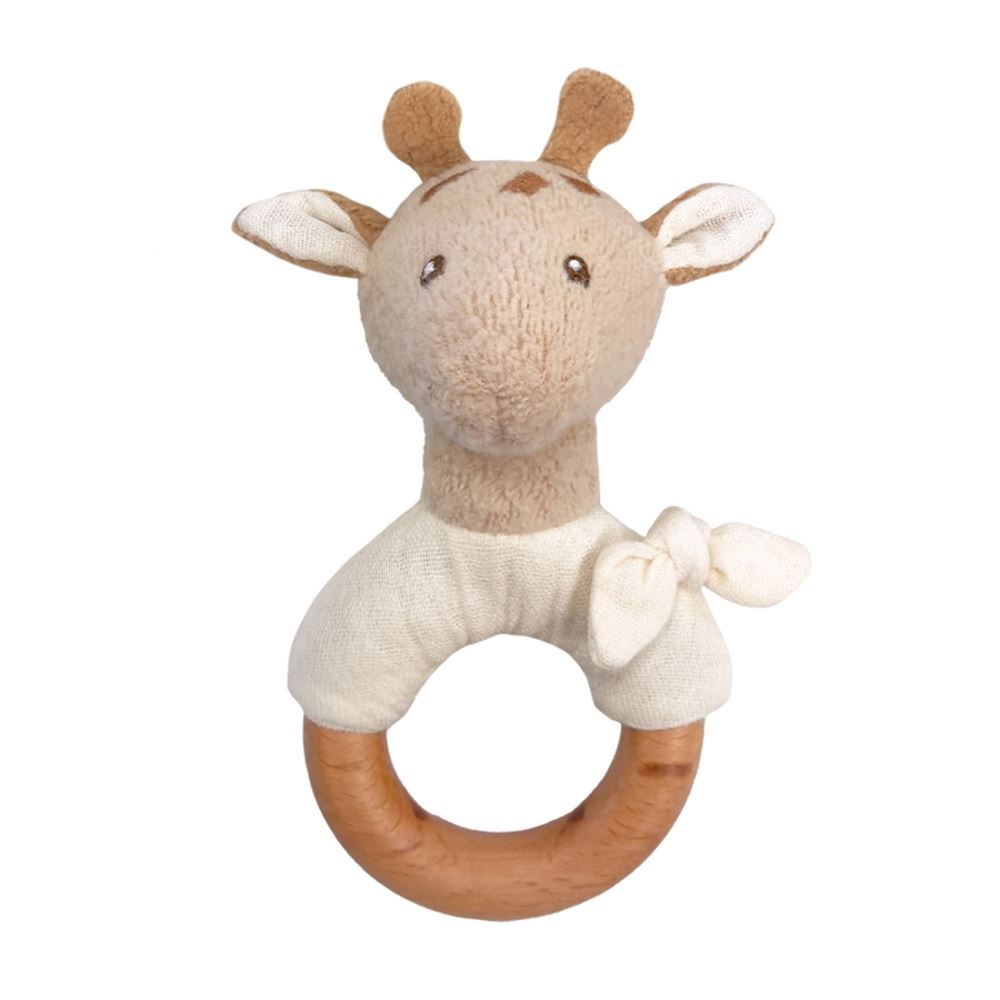 Egmont knuffel rammelaar girafe leonie.