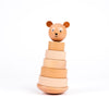 Houten stapel beer marcel. 21x10x10 cm
