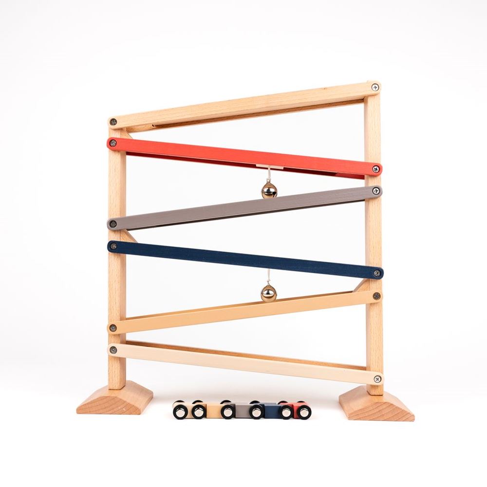 Egmont houten autobaan met bel. fsc. 35x