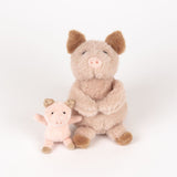 Egmont knuffel varken met baby. 15x15x12 - afbeelding 1