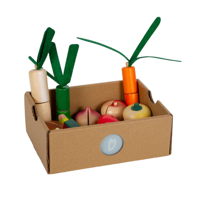 Small foot - houten snij- en groenten speelset fresh, 14dlg.