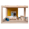 Small foot - houten poppenhuis met meubels