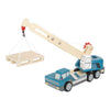 Small foot - houten kraanwagen blauw met pallet