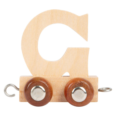 Small foot - houten lettertrein - g - 12 stuks