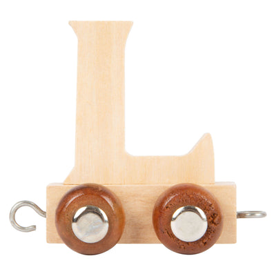 Small foot - houten lettertrein - l - 12 stuks