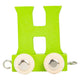 Small foot - houten lettertrein groen - h - 12 stuks
