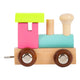 Small foot - houten lettertrein locomotief gekleurd - 12 stuks