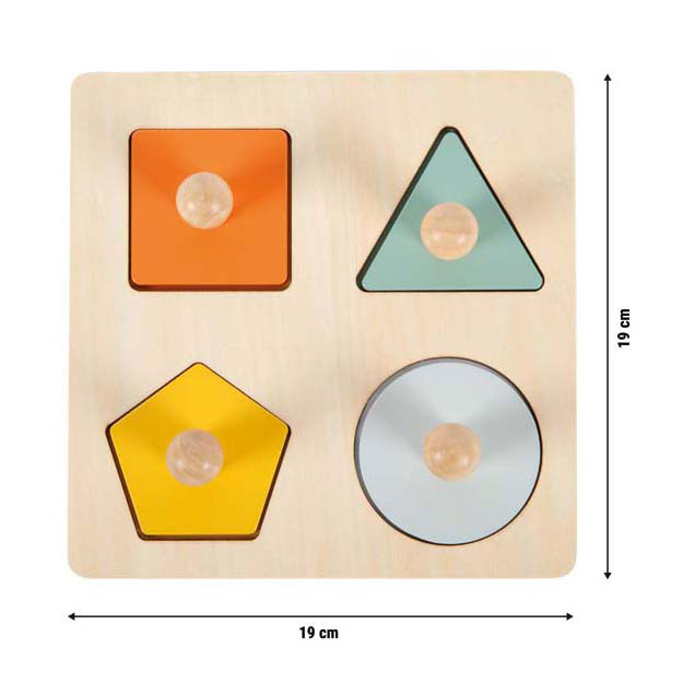 Small foot - houten vormen montessori puzzel fsc