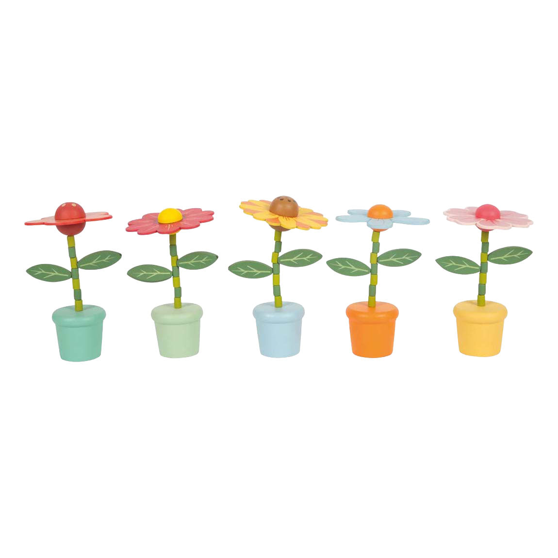 Small foot - houten drukfiguur bloem