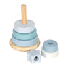 Small foot - houten stapeltoren blauw - 7dlg.