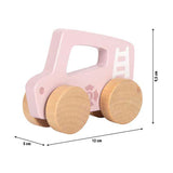 Small foot - houten duwautootje roze - afbeelding 5