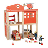 Small foot - houten grote brandweerkazerne met accessoires - afbeelding 1