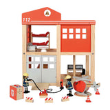 Small foot - houten grote brandweerkazerne met accessoires - afbeelding 3