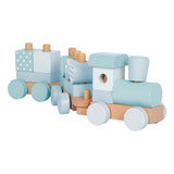 Small foot - houten trein blauw - afbeelding 1