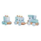 Small foot - houten trein blauw - afbeelding 4