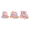 Small foot - houten trein roze
