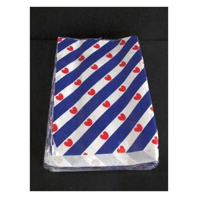 Vlakke zakjes friesland 17x25 200st