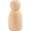 Creativ company cc houten figuur ovaal 6 cm 5 stuks