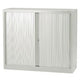 Roldeurkast laag staal 100x43x103cm lichtgrijs 1 legbord