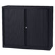 Roldeurkast laag staal 100x43x103cm donkergrijs 1 legbord