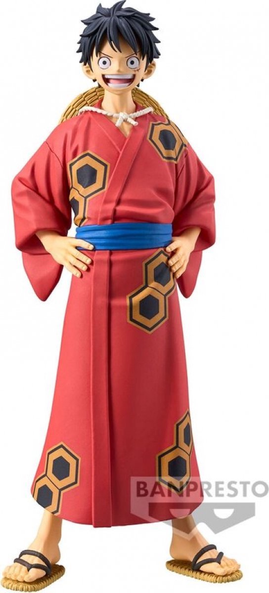 One piece banpresto - the grandline series - wanokuni monkey d. luffy - yukata ver. verzamelfiguren meerkleurig