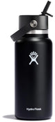 Hydro flask wide flex straw cap - drinkfles 946 ml - roestvrij staal - zwart