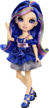 Rainbow high be dazzling-modepoppen - genevieve bleue (blauw) met bedazzle-tool en glinsterende strass-steentjes - afbeelding 1