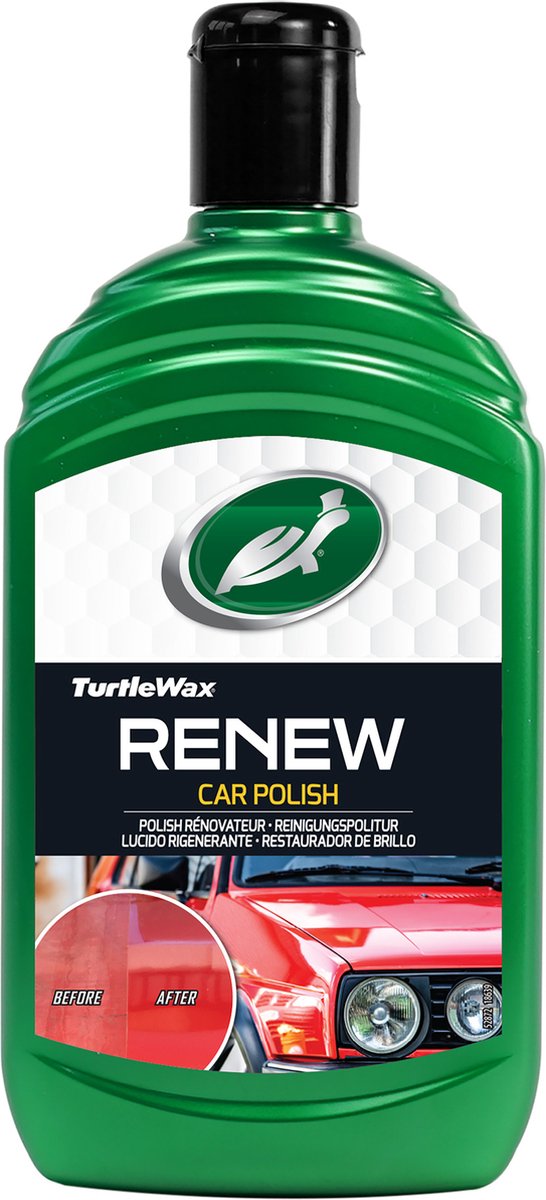Turtle wax gl renew polish - verwijdert krassen, schaafplekken en verwering - brengt kleur terug – voor doffe, verbleekte lakken - perfect voor oudere auto’s - 500ml
