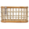 Basil Green Life - rotan fietsmand - medium - voorop natural bruin