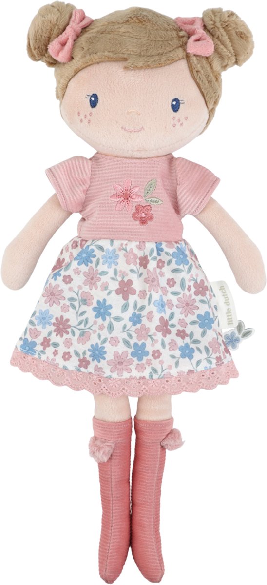 Little dutch knuffelpop - rosa - 35 cm