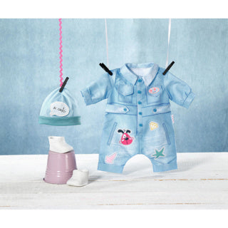 Baby born deluxe jean overall 43cm | 2 stuks