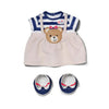 Baby born bear teddy outfit dress | 2 stuks