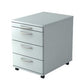 Bach mobiel ladenblok hammerer 1606 bo melamine 428x800x512mm 4 laden grijs