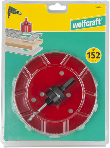 Wolfcraft - gatenzaag 152mm - bim gatenboor 152 mm - 5498000