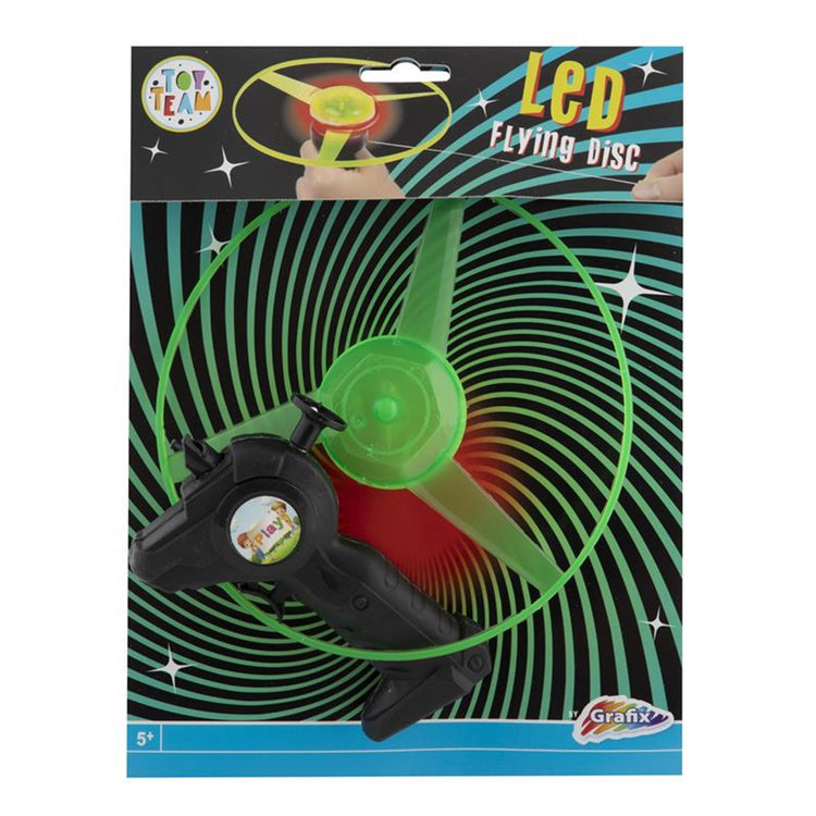 Grafix led flying disc met trekkoord
