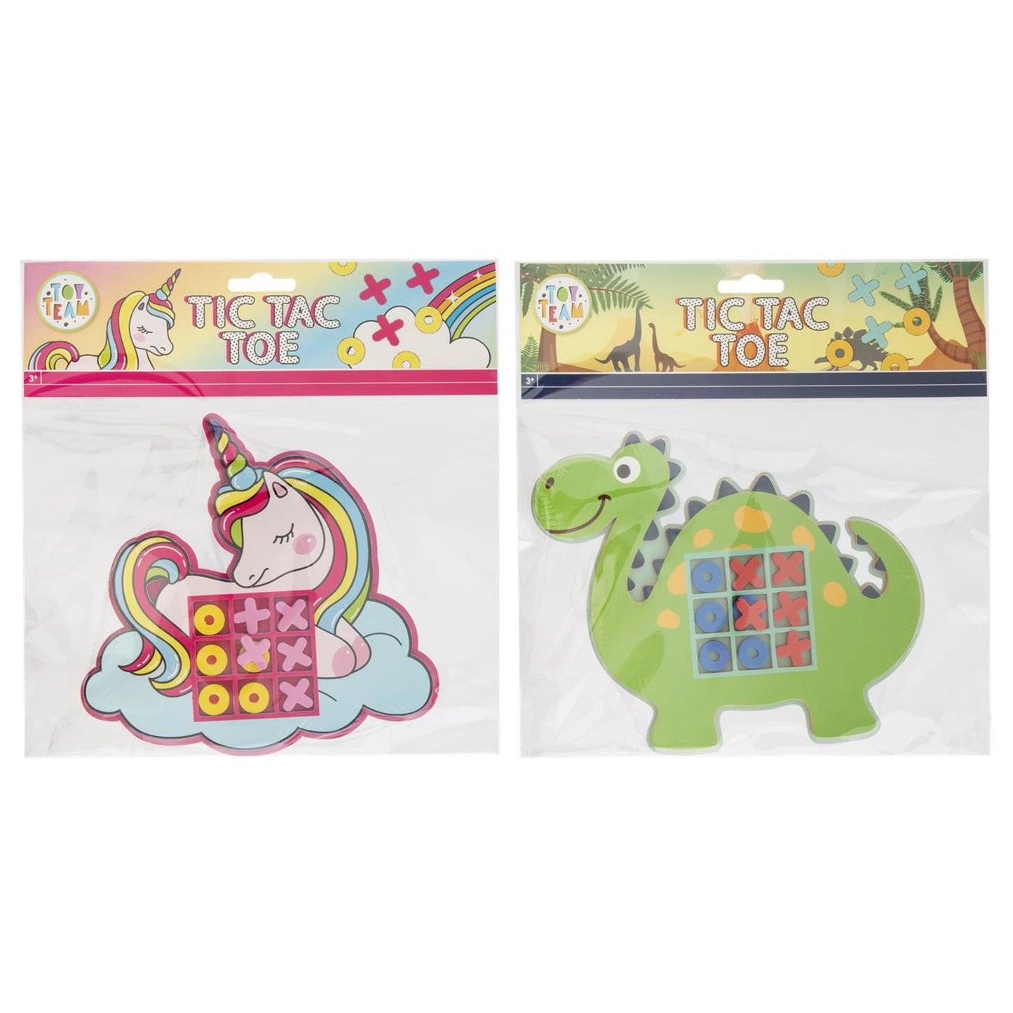 Moxy tic tac toe spel unicorn of dino