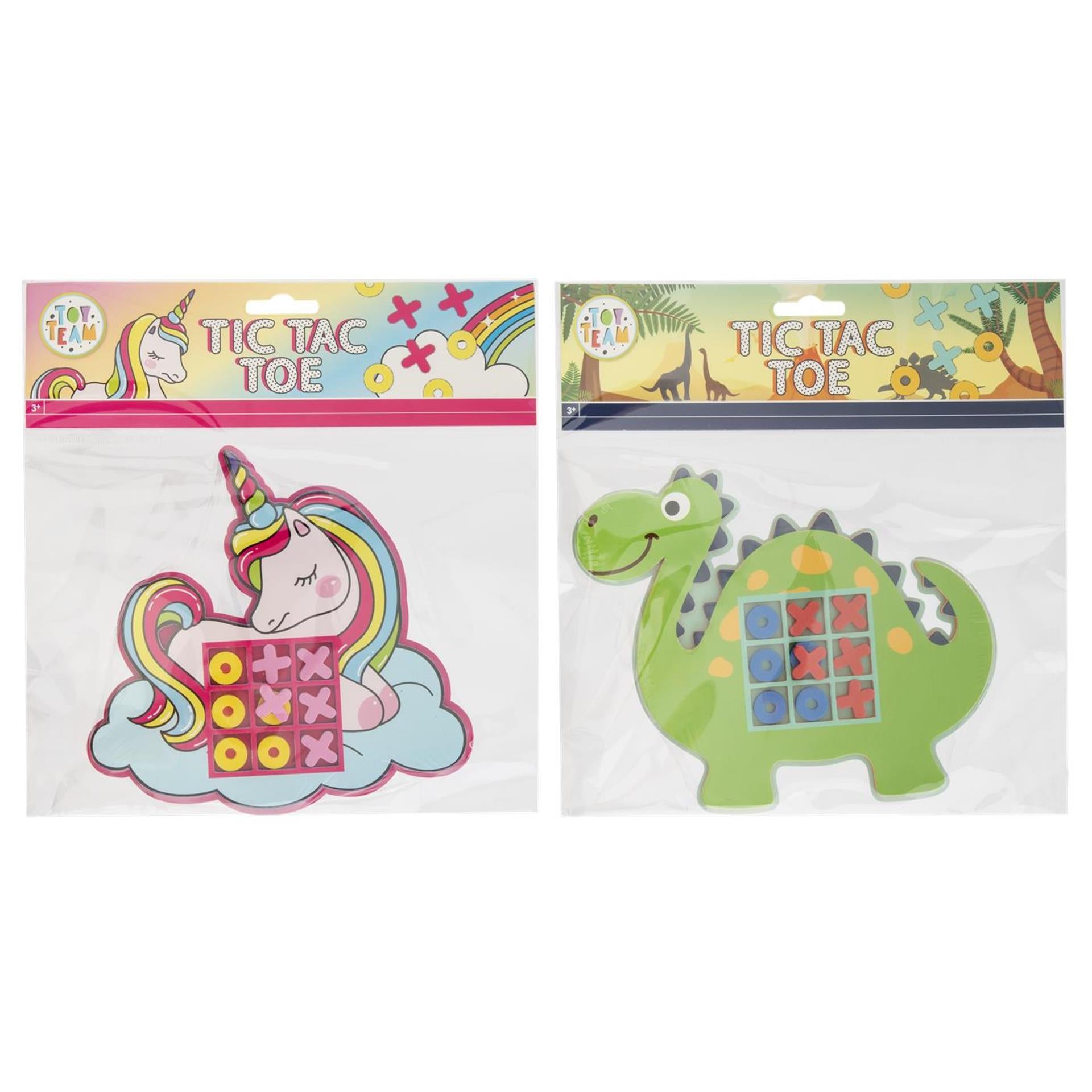 Moxy tic tac toe spel unicorn of dino