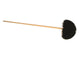 Luva ragebol haar met gelakt houten steel 80 cm