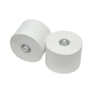 Toiletpapier met dop recycled wit 1 laags (36x 150m)