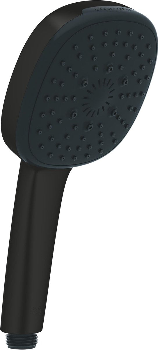 Grohe vitalio comfort 110 - handdouche - afgeronde vierkante douchekop van 110 mm - 3 straalsoorten - aquacalibrator - mat zwart