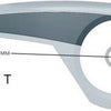 kettingscherm Esencia 49 cm 46T transprant zwart
