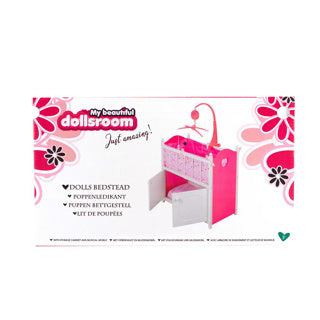 My beautiful dolls room poppenbed ledikant met muziek
