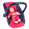 My beautif poppen-draagstoeltje blauw roze
