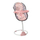 Poppenstoel 3 in 1 grijs roze 42x40x40 cm