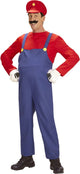 Finidi loodgieter mario | man | large | carnaval kostuum | verkleedkleding